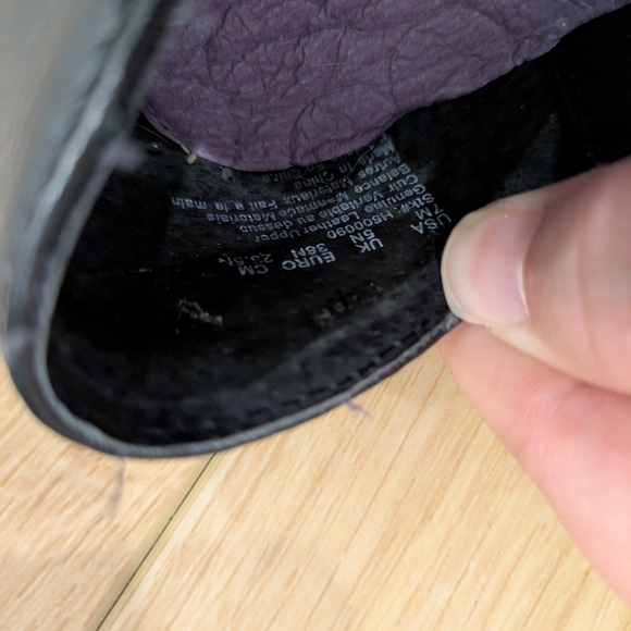 Y2K Hush Puppies Black Leather Flats – US 7 - Picture 4 of 9